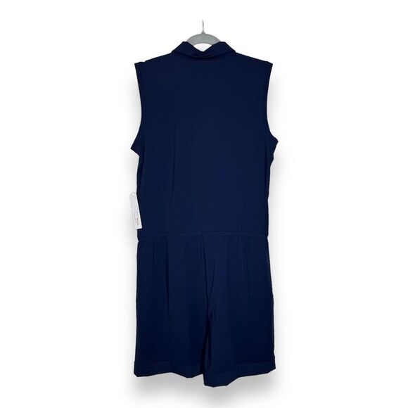 NWT WOMEN'S KINONA STYLE FOR MILES ROMPER GOLF PICKLEBALL NAVY Sz M UPF 50+ - Picture 3 of 8